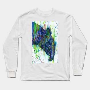 TAPIR watercolor and ink watercolor Long Sleeve T-Shirt